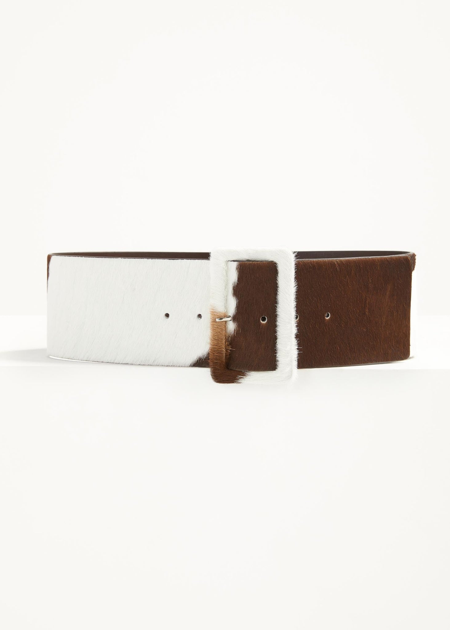 ISSI WIDE BELT in SPOTTED COWHIDE