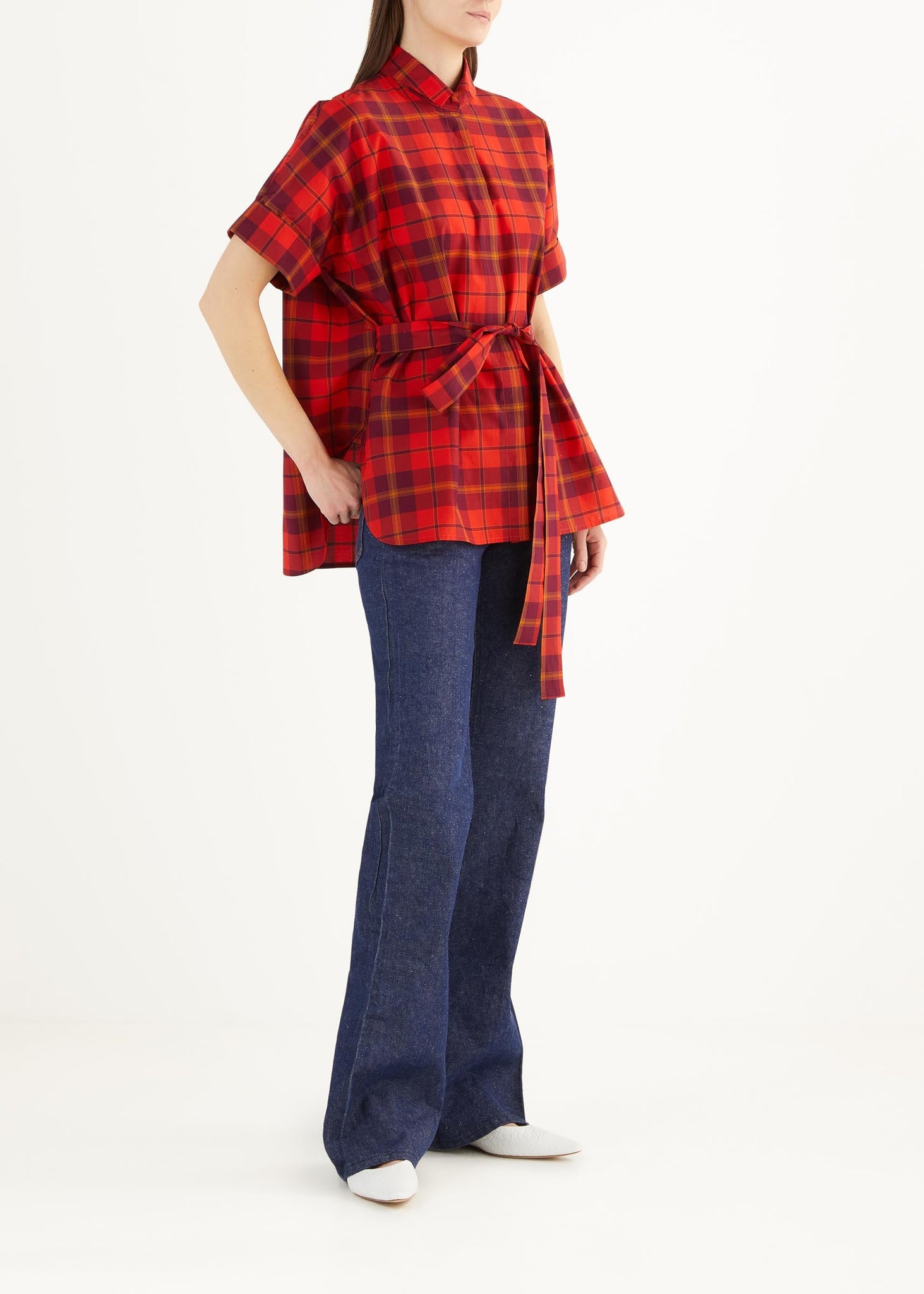 BAILEY SHIRT in RED PLAID